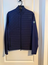 Women's Hybrid Quilted Full-Zip Jacket with Fleece Sleeves, Cream/Ivory Zella / other athletic brand — listing 5