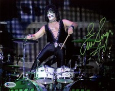 Eric Singer (KISS) Autographed Drumhead, Personalized 'To Joe'
