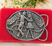 1986 C & J Inc. "Country" Musicians Pewter Belt Buckle #1446 — listing 4