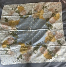 Christian Dior Red Silk Logo Print Scarf — listing 5
