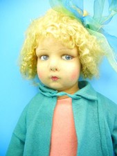 Lenci Felt Doll in Pink Dress with Certificato di Origine — listing 2