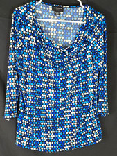Liz Claiborne Women's Black & White Polka Dot Blouse, Size XXL — listing 6