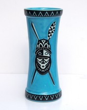 Vintage Polynesian Ceramic Tiki Mug with Carved Bearded Idol Face — listing 5