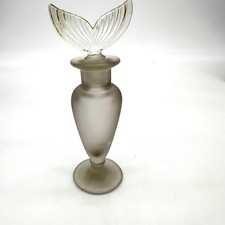 Frosted Glass Perfume Bottle with Faceted Crystal Ball Stopper — listing 6