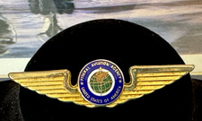 Vintage Soviet-Style Winged Enamel Aviation Lapel Pin Badge — listing 3