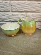 Royal Winton Grimwades Yellow Floral-Handle Creamer & Open Sugar Bowl Set — listing 4