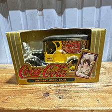 Coca-Cola 50th Anniversary Yellow Delivery Truck Die-Cast Coin Bank, listing 5