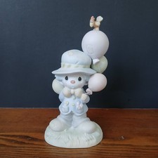 Precious Moments Clown Angel Figurine with Flowers and Wings — listing 6