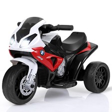 Licensed BMW S1000RR 12V Kids Ride-On Motorcycle 3-Wheel with Push Handle — listing 5