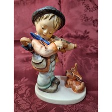 Goebel Hummel "Puppy Love" Figurine (HUM 1) - Boy Violinist with Dog — listing 3
