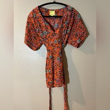 Maeve by Anthropologie Black Floral Button-Front Blouse, US 6 — listing 4