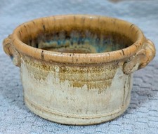 Studio Art Pottery Low Bowl / Centerpiece Charger with Tenmoku-Style Glaze — listing 6