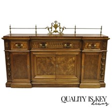 Karges Mahogany Chippendale-Style Sideboard Buffet with Silver Drawer — listing 3