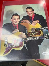 The Wilburn Brothers (Teddy & Doyle) Signed Decca Records Promotional Photo, WSM Grand Ole Opry, 8x10 Black & White, circa 1950s — listing 5
