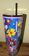 Starbucks Iridescent Floral 24oz Venti Acrylic Tumbler with Straw Topper — listing 2