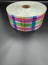 Craft Ribbon Lot with Homecoming Mum Supplies - Blue White Silver Ribbon Spools, Bells, Stapler, Stickers — listing 2