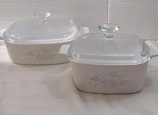 Vintage CorningWare Cornflower Blue 1.5 Qt Casserole Dish with Pyrex Glass Lid — listing 5