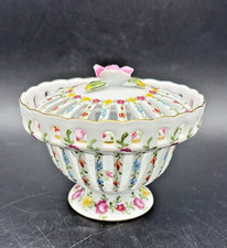 Vintage German Porcelain Plate with Yellow Rose Decal — listing 4