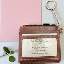 Lodis Yellow Croc-Embossed Leather Kisslock Coin Purse — listing 2