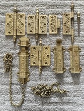 Antique Victorian Eastlake Cast Iron Ornate Door Bolt Slide Lock — listing 2
