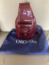 Oroton Australia Vintage Canvas & Leather Crossbody Bag — listing 6