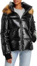 AQUA Red Faux Fur Coat, 100% Polyester, Made in China — listing 2