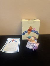 Porcelain Baby Doll in Winnie the Pooh Costume with Plush Pooh Bear — listing 2