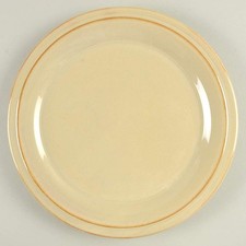 Homer Laughlin Golden Wheat Dinner Plate, 22K Gold Trim — listing 4
