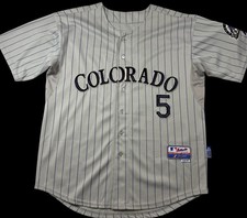 Majestic Colorado Rockies Cool Base Dry Wicking Shirt - Adult Large Black — listing 5