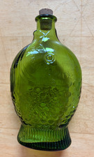 Wheaton Doctor Fisch's Bitters Fish Bottle, Teal Blue Glass, 6 inches — listing 6