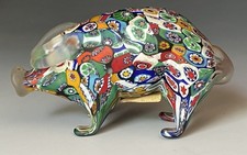 Vintage Figural Pig Glass Storage Jar with Wire Bail Clamp Lid — listing 2