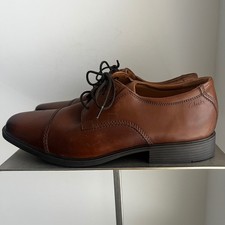 Clarks Collection Men's Brown Leather Waterproof Cap-Toe Derby Dress Shoes, Size 9.5 — listing 2