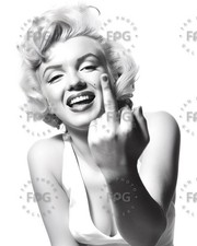 Marilyn Monroe Black and White Portrait Canvas Wall Art Print, Approx 24x32 inches — listing 5