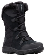 Columbia Women's Ice Maiden II Waterproof Suede Winter Boots, Black