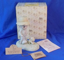 Precious Moments Bisque Porcelain Girl Figurine with Bonnet — listing 6