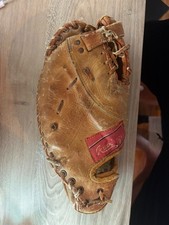 Vintage Rawlings "Trapper Claw" Brown Leather First Baseman's Mitt