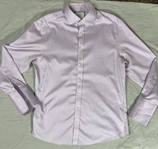 Charles Tyrwhitt Men's Non-Iron Pink Windowpane Check Extra Slim Fit Dress Shirt, 14.5/33 — listing 6