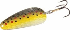 Casting/Trolling Spoon Fishing Lure - Pink & Black with Silver Glitter Stripe No markings at all — listing 2
