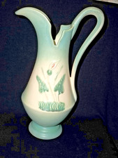 Hull Pottery Ewer Pitcher with Twisted Rope Handle, 1955 — listing 2