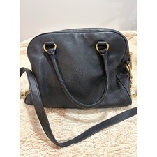 Black Saffiano Leather Tote Bag with Gold MK Logo (authenticity uncertain) — listing 5