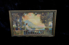 R. Atkinson Fox 'Garden of Nature' Style Framed Print with Balustrade, Urn and Mountain Landscape