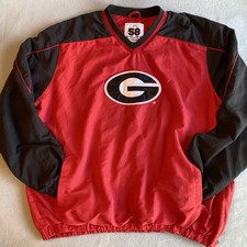 Vintage 58 Sports Georgia Bulldogs Big G Logo Pullover Windbreaker Jacket — listing 3