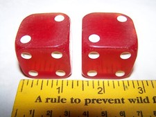 Vintage Butterscotch Bakelite Large Die (35mm Cube) with Threaded Insert — listing 5
