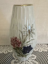 Jaeger & Co. Bavaria Porcelain Bud Vase, Teal & White with Gold Floral Decoration — listing 6