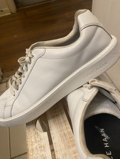 Cole Haan Men's Brown Leather Low-Top Lace-Up Sneakers with White Cap Toe — listing 4