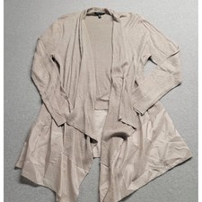 Eileen Fisher Woman Ribbed Long Cardigan Sweater with V-Neck and Patch Pockets, Size 2X — listing 2