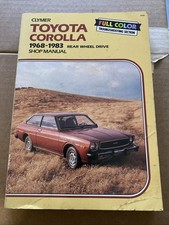 Clymer Toyota Corolla 1968-1983 Rear Wheel Drive Shop Manual A194