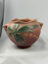 Roseville Pottery Bleeding Heart Blue Vase #970-9 — listing 3