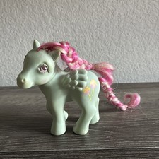 Vintage My Little Pony G1 Lot - Including So Soft Lion-Style Figure, Unicorn with Bow Symbols, and Candy Cane (Sundae Best) Pegasus — listing 2