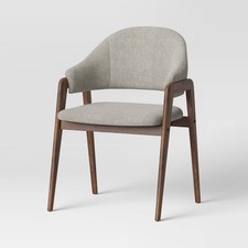 Contemporary Gray Chenille Upholstered Parsons Dining Chairs (Set) — listing 3